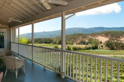 View from a winery in Napa